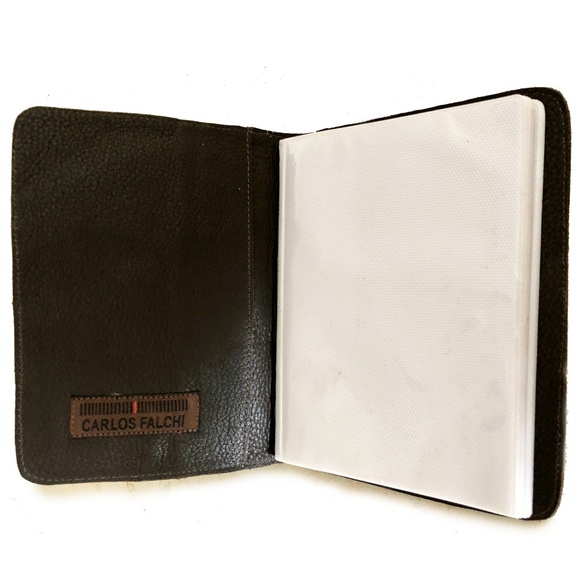 Carlos Falchi Croc Stamp Leather Photo Album - Picture 5 of 7